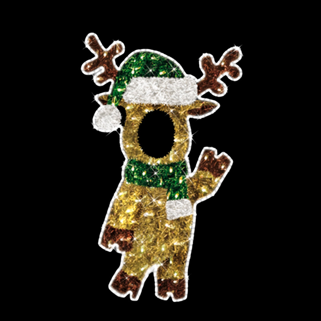2D  Reindeer Photo Op Large 6.6'