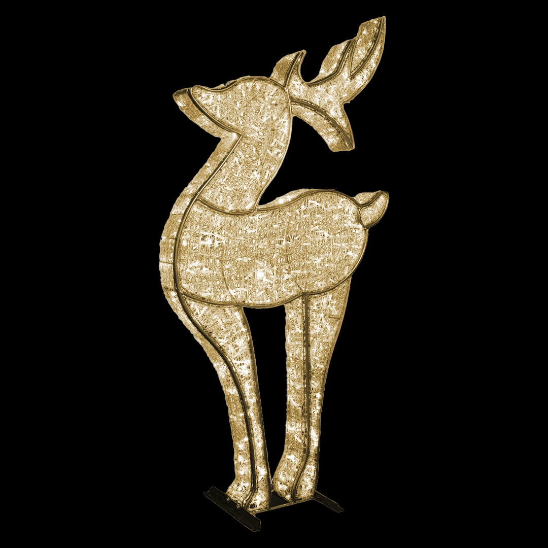 3D Deer, Gold, WW LED, Large 9'