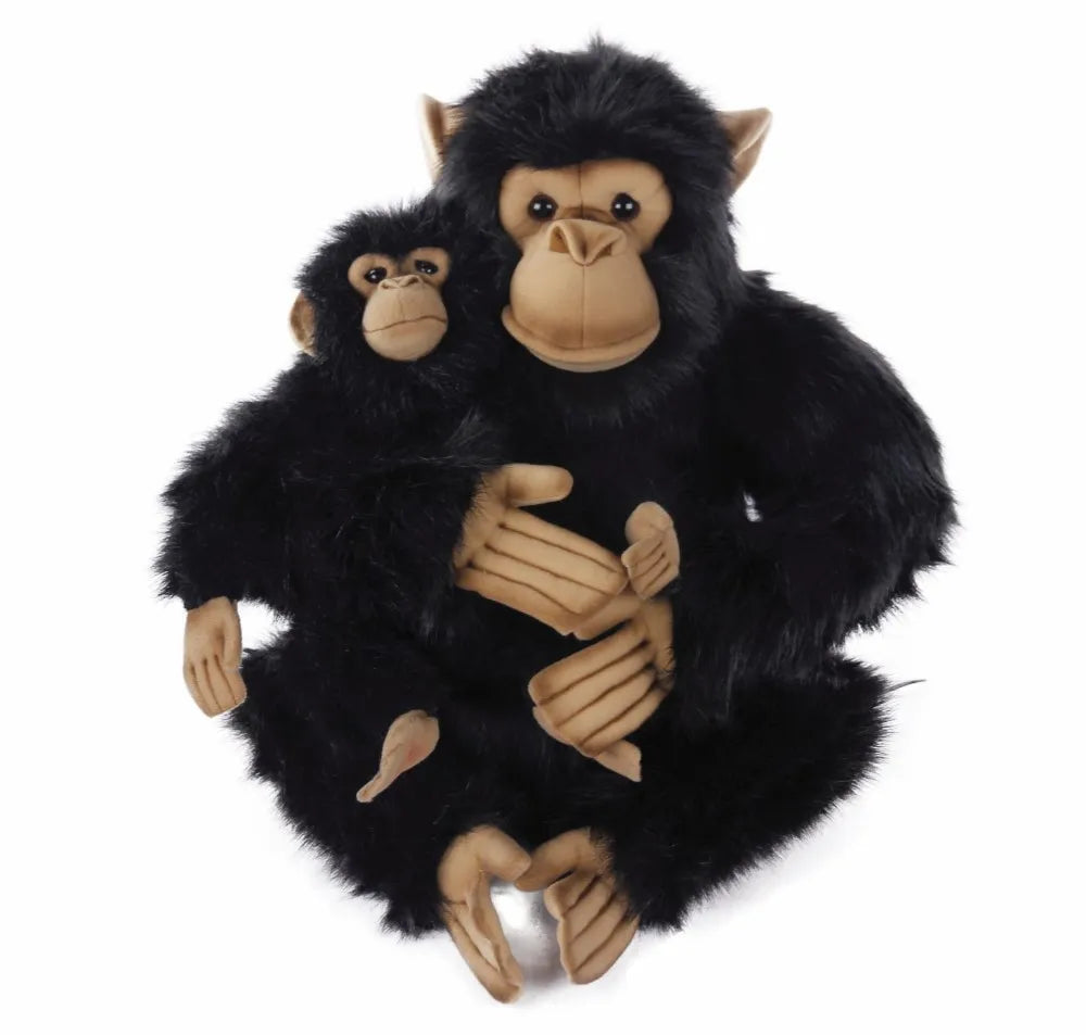 Animatronics Chimp with Baby - 46cm Tall