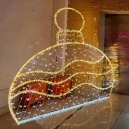 2D Lighted Ornament, WW & PW, 78"