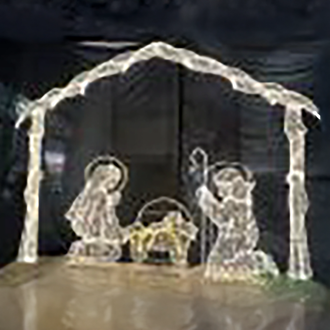 2D Manger Scene, WW Lights 12.2'