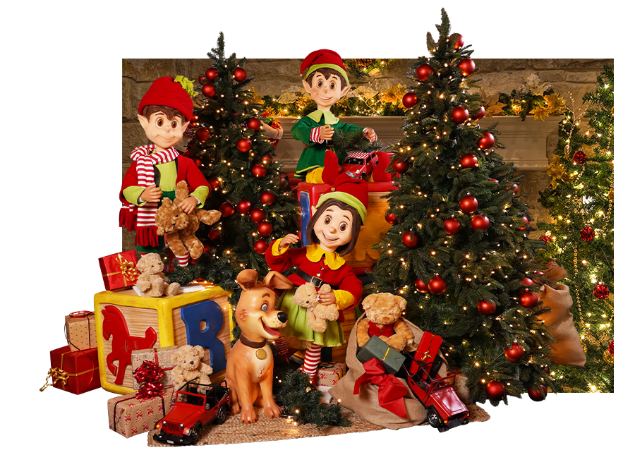 Animatronics American Christmas Scene
