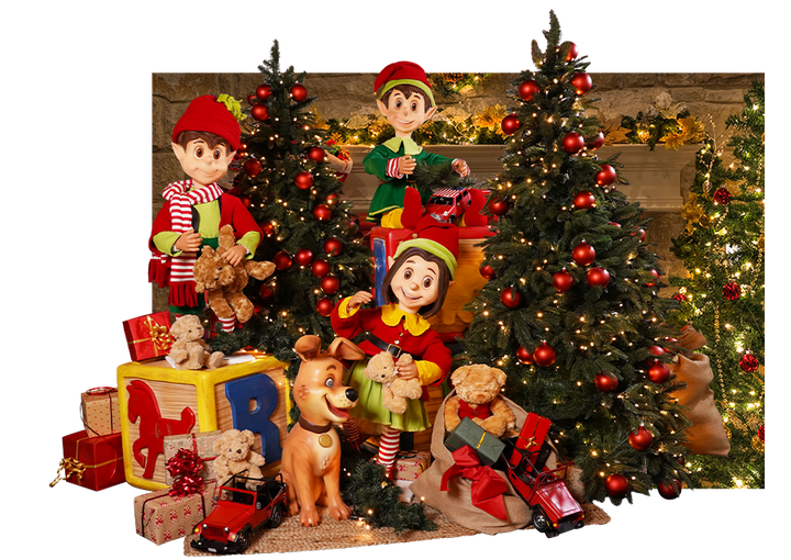 Animatronics American Christmas Scene