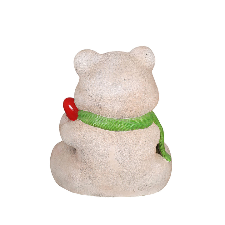 Baby Polar Bear Holding Light Bulb