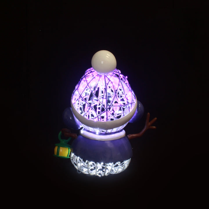 Glowing Noa snowy Statue Back