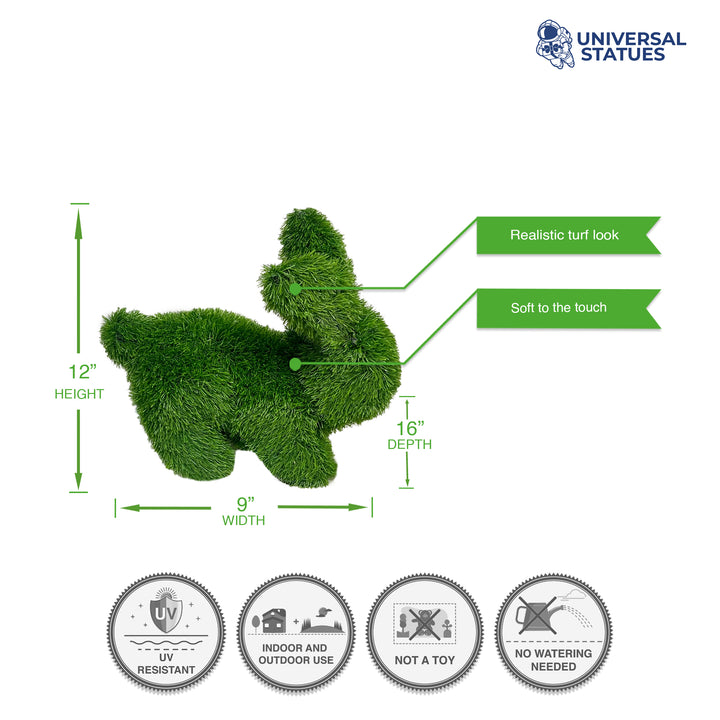 Lying Rabbit Green Look Topiary