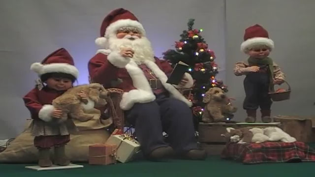 Talking Santa in a chair