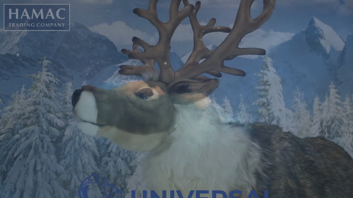Animatronic 2 Nordic Reindeers - 165cm Tall