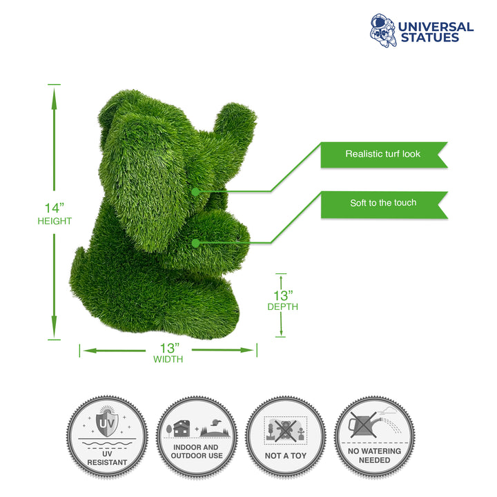 Sitting Elephant Green Look Topiary