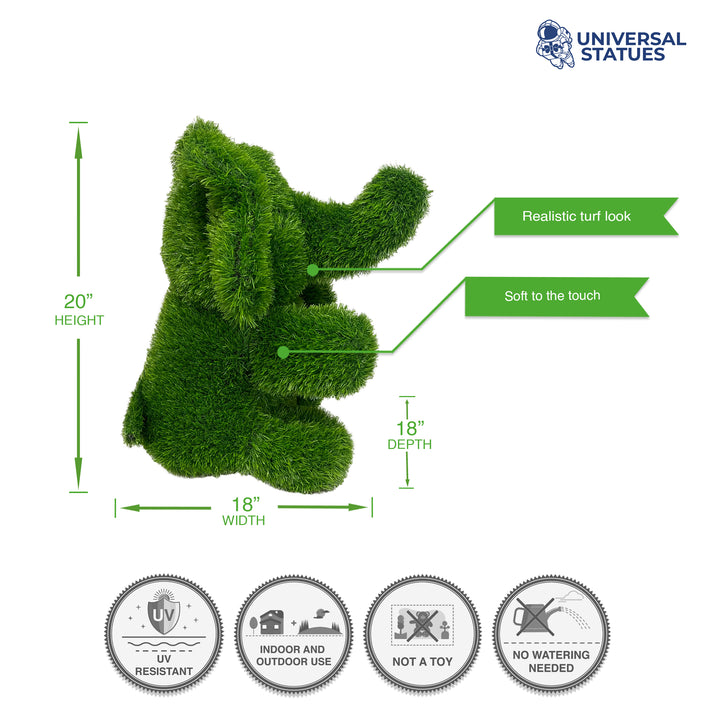 Sitting Elephant Green Look Topiary