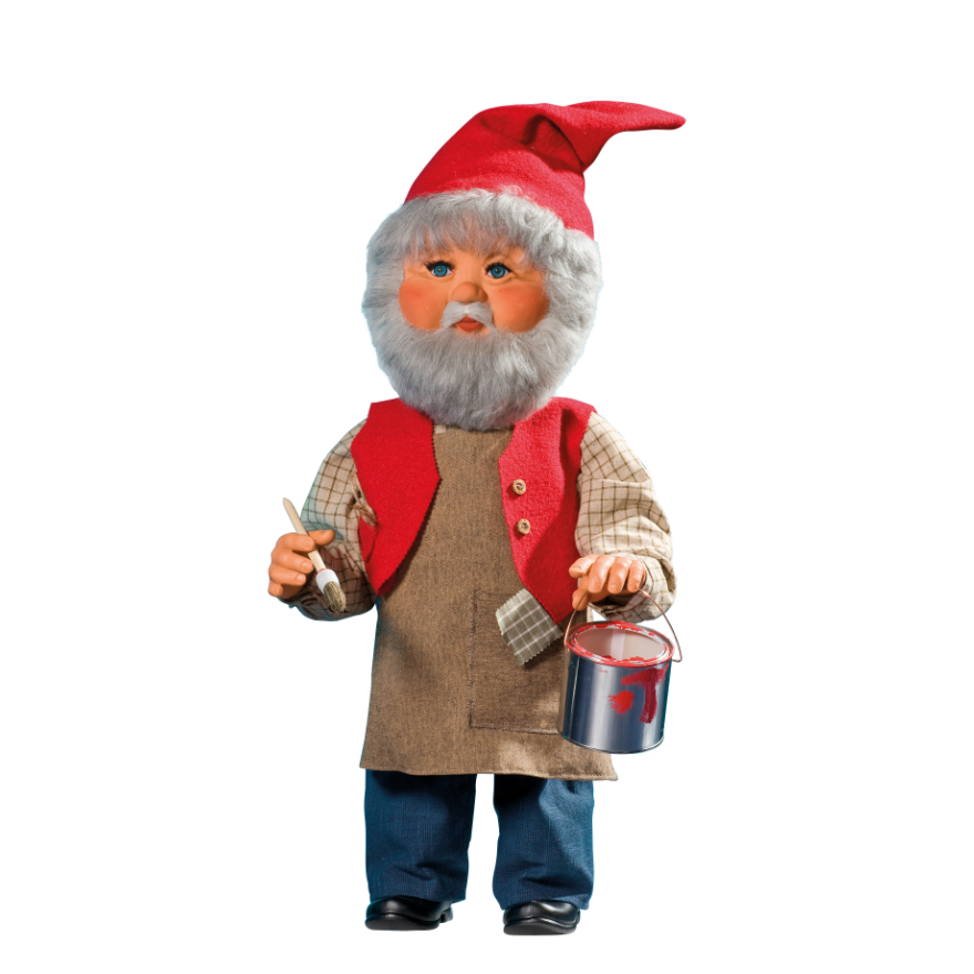 Santa's Helper with Paint Brush 