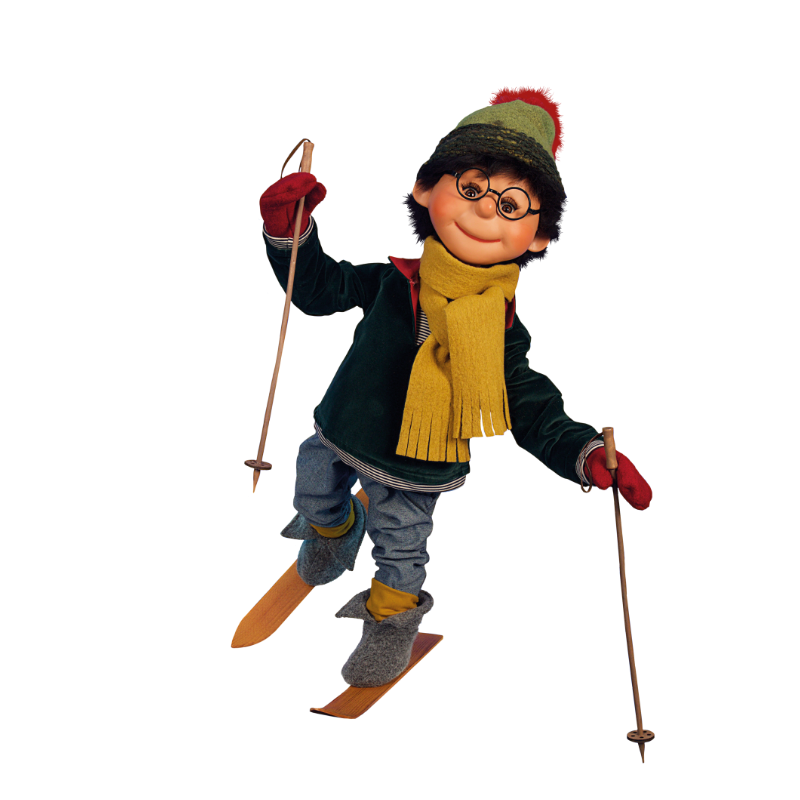 Liam, Standing on Skis