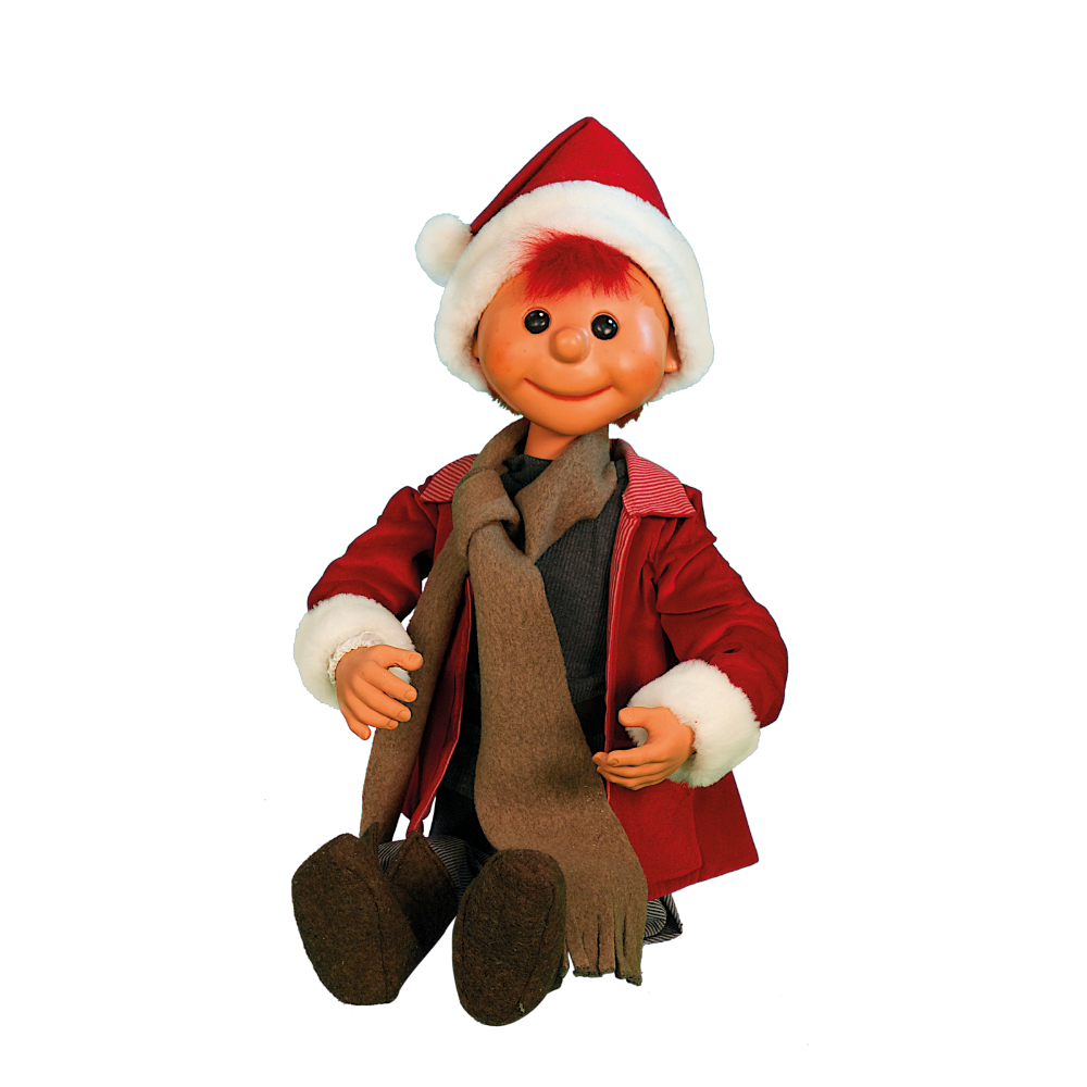 Puppet Boy Santa, Sitting