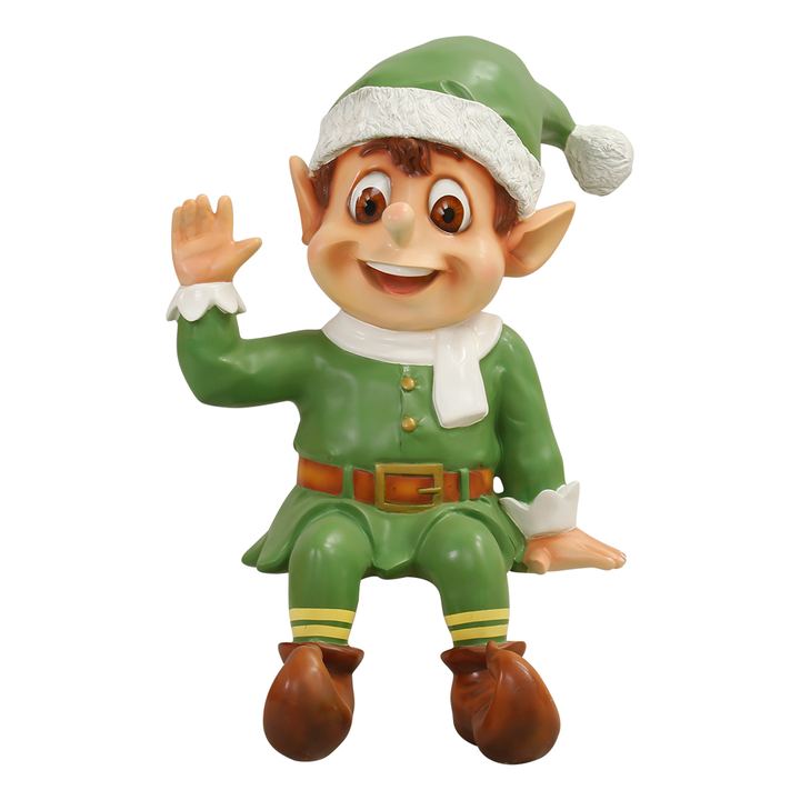 Sitting Santa Elf