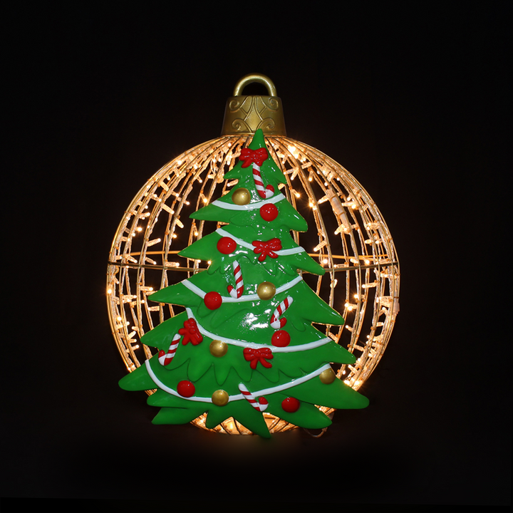 Christmas Ball Christmas Tree 4ft. Warm White - Hanging
