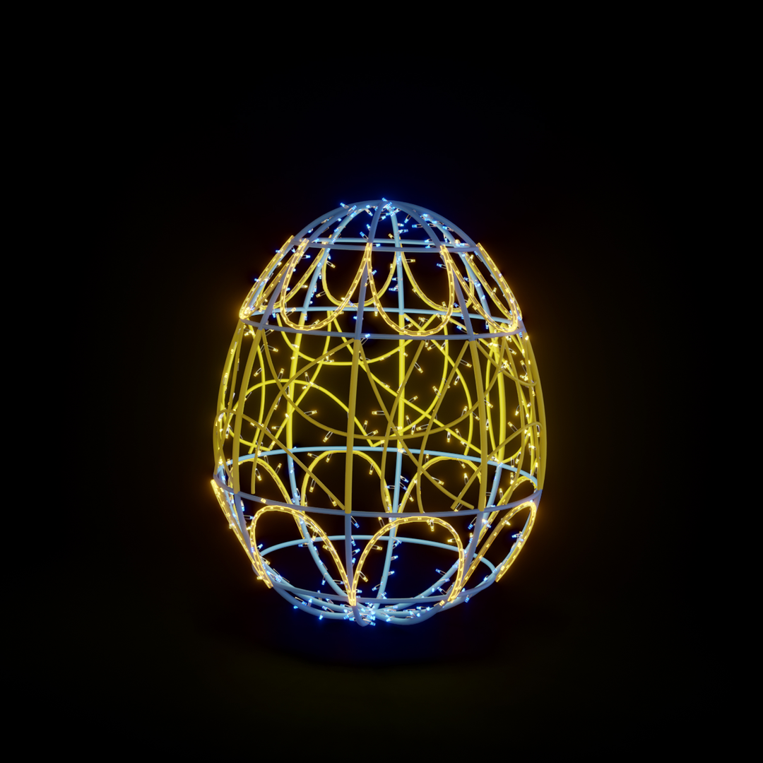 EASTER LIGHT EGG 3- YB