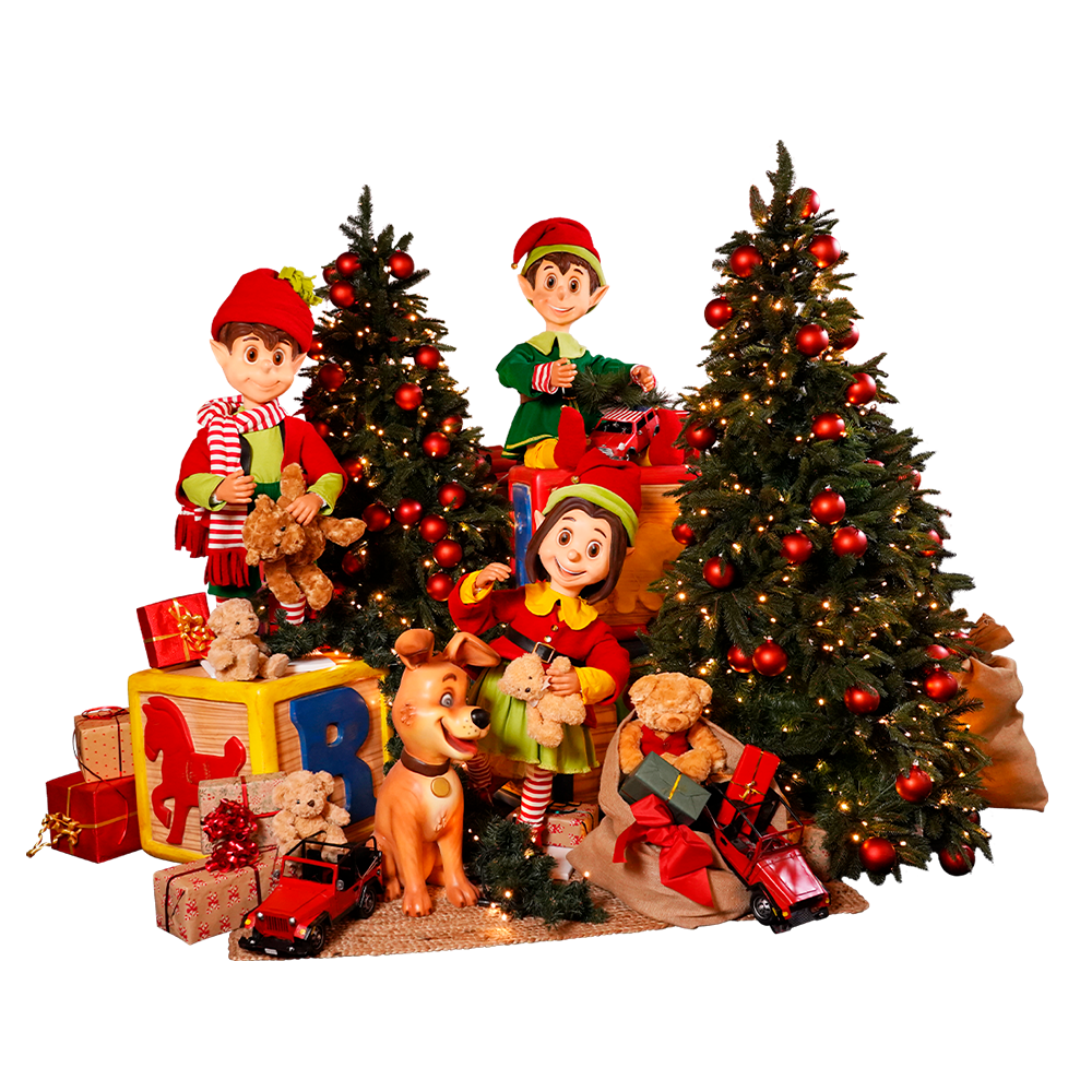 Animatronics American Christmas Scene